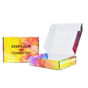 Caja de papel corrugado reutilizable con impresión personalizada, paquete Postal plegable con logotipo, venta al por mayor - Product Image 2