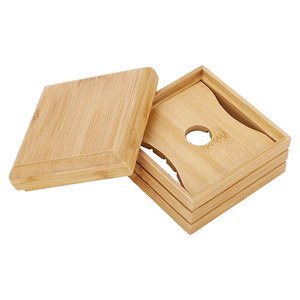 Caja de jabón de madera y bambú, caja de almacenamiento de jabón de bambú natural con tapa, caja de jabón hecha a mano, caja de jabón cuadrada de madera - Product Image 2
