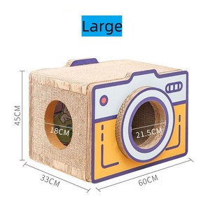 ADZIA Casa <span class=keywords><strong>de</strong></span> Juegos Multifuncional Ecológica <span class=keywords><strong>para</strong></span> <span class=keywords><strong>Gatos</strong></span>, Rascador <span class=keywords><strong>de</strong></span> Cartón Corrugado, Casa <span class=keywords><strong>de</strong></span> Gato con Diseño <span class=keywords><strong>de</strong></span> <span class=keywords><strong>Castillo</strong></span> - Product Image 5