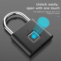 Serrure de tiroir extérieure en alliage de zinc, antivol, intelligente, pour porte et armoire, cadenas à empreinte digitale, IP54, étanche à la poussière et à l'eau