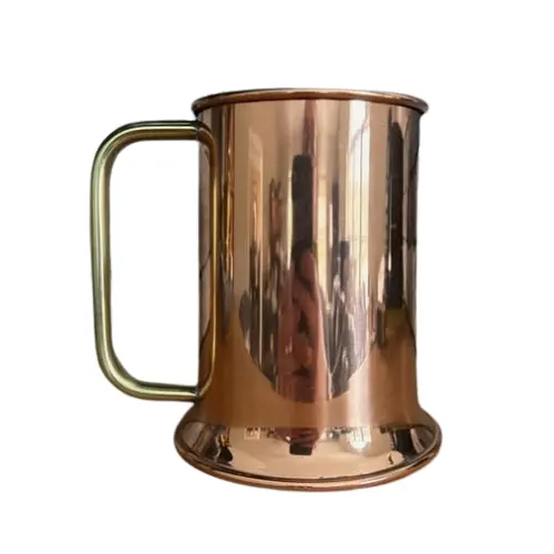 Drink Water Serving Glass Metal Julep Cup Famous Glossy Finished Copper Mug Kitchenware Mug Pure Copper Mugs