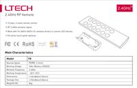 Contrôleur LED sans fil LTECH RF 2,4 GHz RGBW 4 zones avec modes scènes et variateur de luminosité