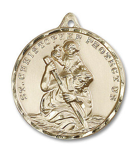 Pièce de défi religieuse Saint <span class=keywords><strong>Christophe</strong></span>, pièce commémorative « Protégez-nous », souvenir religieux personnalisé, jeton artisanal en métal - Product Image 3