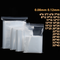 Sacs refermables transparents en PE avec fermeture éclair, pochettes d'emballage polyvalentes en plastique transparent pour usage commercial, petits sacs à fermeture éclair pour entreprises