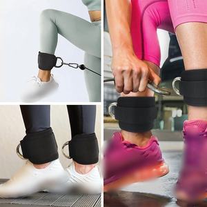 Correas de tobillo al por mayor con doble anilla en D para entrenamientos de gimnasio, glúteos, piernas, entrenamiento de fuerza, soporte y seguridad deportiva - Product Image 2