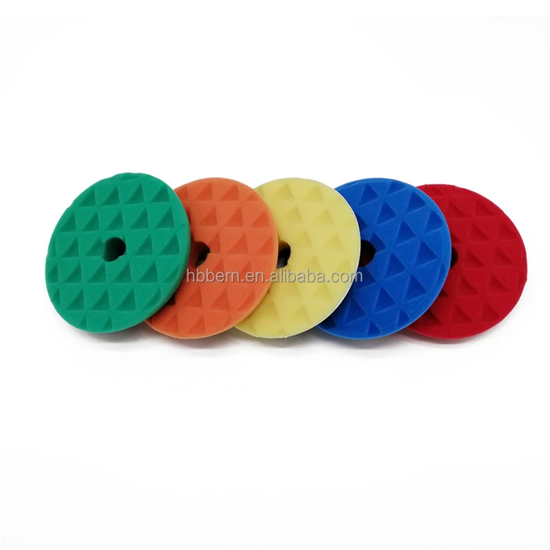 6-дюймовый пены коврик для полировки скошенный край 5 дюймов подушка для полировки по уходу за автомобилем с подробным описанием бэк губка с полировальной подложка