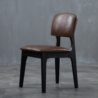 Chaise de salle à manger moderne minimaliste en bois massif avec dossier démontable pour la maison, les salles à manger, les restaurants et les salons de thé