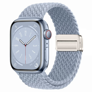 Compatible avec le bracelet <span class=keywords><strong>Apple</strong></span> <span class=keywords><strong>Watch</strong></span> pour femmes et hommes, bracelet en nylon souple et élastique pour Iwatch Series - Product Image 4