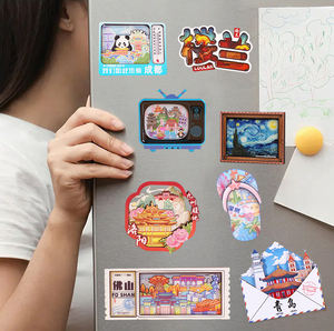 Usine Logo personnalisé époxy bois Mdf Berlin allemagne ville touristique Souvenir billet Style aimants <span class=keywords><strong>de</strong></span> réfrigérateur en bois pour la décoration <span class=keywords><strong>de</strong></span> la maison - Product Image 3