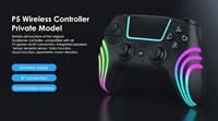 Für PS5 Bluetooth-Spielcontroller Hall-Joystick Bewegungssensor Vibration Kabelloser Controller Mit RGB Farbiger Lichteffekt