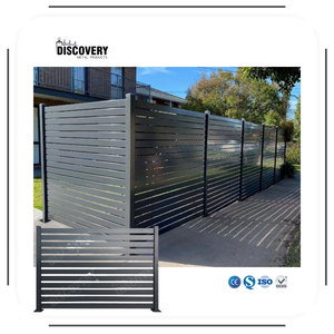 Valla y Enrejado para Exteriores <span class=keywords><strong>con</strong></span> Recubrimiento en Polvo de Aleación de Aluminio |   Diseño Moderno |   Decoración para Jardín y Hogar |   Tamaños Personalizables - Product Image 6