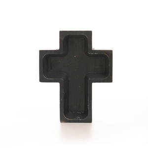 Kruis Vorm Houten Deegkom Handgemaakte Kruis Houten Kom Houten Deegkom Voor Het Maken Van Kaars - Product Image 3