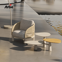 Meubles de jardin de luxe Artie, canapé commercial, fauteuil design, mobilier de salon extérieur, canapé de jardin