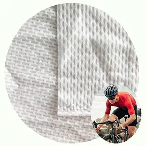 Maille jacquard sublimation vêtements de sport respirants maillot de vélo textile 145gsm polyester spandex tissu maillot de cyclisme