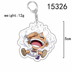 9 nouveaux designs de porte-clés en acrylique transparent Monkey D. <span class=keywords><strong>Luffy</strong></span>, Pirates du <span class=keywords><strong>Chapeau</strong></span> de Paille, Quatre Empereurs, <span class=keywords><strong>Shanks</strong></span>, Teach, Buggy, Kaido - Product Image 2