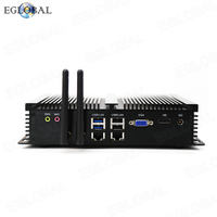 Computadora Industrial sin Ventilador EGLOBAL, Intel Core i3-10510U, DDR4, MSATA SSD, Win10, VGA, HD, WiFi, 6xCOM, GPIO, 2xRJ45 LAN, Mini PC Linux