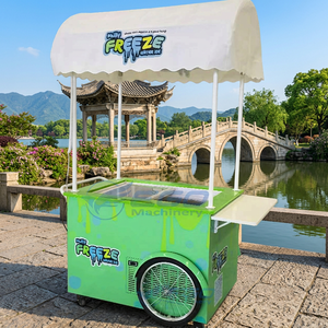 Mobile Mini Ice <b>Cream</b> Food Cart Small Fast Food Trailer Fully Equipped Snack Machines Food Truck Stainless Steel Electric - Product Image 1