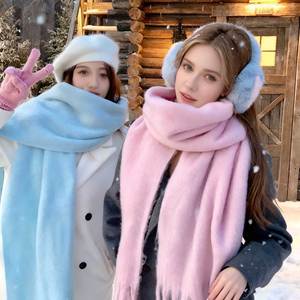 وشاح جديد للنساء بالجملة وشاح قصير الخريف والشتاء دافئ الرقبة محبوك وشاح تنوعا - Product Image 5