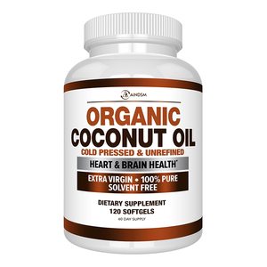 Cápsulas de Aceite de Coco Virgen Orgánico de Marca Privada, Apoyan la Salud Intestinal y Mejoran la Inmunidad para Adultos, No Apto para Mujeres Embarazadas - Product Image 1