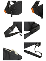 DICHOS Sac banane unisexe de sport, grand format, convertible en sac bandoulière et ceinture de poitrine, avec fermeture éclair, pour portefeuille et téléphone, vente en gros