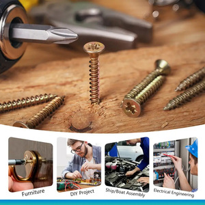 Tapping Screws M3.5 x12-35 1530pcs Metric Wood Screw Set Cross Countersunk Head Stainless Steel - Product Image 3