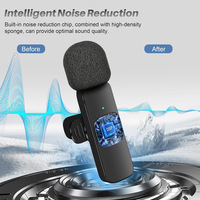 Microphone sans fil compact avec connectivité 3-en-1 (Type C, Lightning, 3,5 mm) pour le streaming en direct et la création de contenu