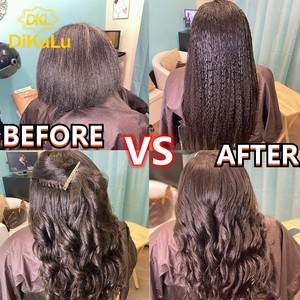 Lot de cheveux vierges non traités, cheveux de temple brésiliens Remy, clips à double trame, cheveux humains 12a, sans nœuds, toutes les couleurs - Product Image 5