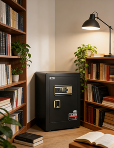Coffre-fort Chenguang avec serrure <span class=keywords><strong>à</strong></span> <span class=keywords><strong>clé</strong></span>, reconnaissance électronique/des empreintes digitales, connectivité Wi-Fi, coffre-fort en acier plein pour argent et objets de valeur - Product Image 4