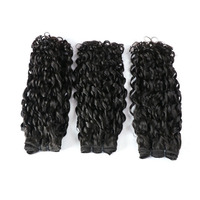 Couleur noire naturelle 1B #   Extensions de cheveux vierges vietnamiens en vrac pour cheveux bouclés, lisses et soyeux, double trame machine, toutes couleurs, vente en gros