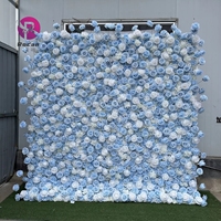 8ft décoration murale photomaton fond fleur décoration retrousser tissu base fleur boule pour fête fournitures mariage décor