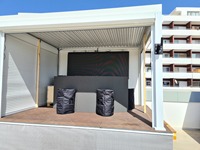 Kits de système de toiture à lamelles imperméables en aluminium pour pergola extérieure, gazebo de jardin, toiture bioclimatique