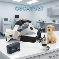 Équipement vétérinaire OSCAT KD-203AY-4, lampe frontale LED rechargeable 3W, équipement médical pour animaux de compagnie à usage vétérinaire