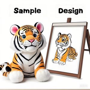 Ours en peluche personnalisable en tissu de coton, jouet anti-stress, variété de tissus : Velboa, feutre, laines, caoutchoucs, plastiques, fourrures, pour bébés - Product Image 5