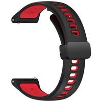 Tali Jam Tangan Olahraga Silikon Lipat Dua Warna Bergaya dengan Pengunci untuk Garmin Forerunner 970