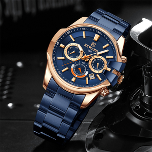 REWARD RD81110M Nuevos Relojes de Pulsera de Acero Inoxidable para Hombre, Relojes de Pulsera Deportivos Luminosos a Prueba de Agua - Product Image 1