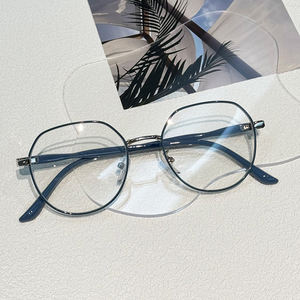 Student Myopia <strong>Glasses</strong> Male <strong>Korean</strong> Version of the Round Frame Handsome Degree Anti-blue Light High Definition Plain Lens Female - Product Image 3