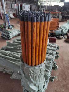 Mango de escoba de madera recubierto de PVC Color personalizado de alta calidad/Palos de fregona de madera/mango <span class=keywords><strong>Broomo</strong></span> - Product Image 4