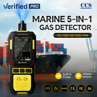 Détecteur multi-gaz Bosean K-600M, détecteur de gaz marin certifié CCS, détecteur de gaz 5 en 1 avec pompe, détecteur multi-gaz portable