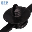 Kit automobile d'attache à fermeture éclair 5 types d'attaches de câble attaches de fil à montage poussoir pour baie moteur Nylon 66 faisceau de câbles pour la fixation Nylon