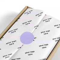 Papier d'emballage en tissu recyclé écologique imprimé sur mesure de luxe, double face, couleur personnalisée, logo personnalisé pour les cadeaux, les paniers-cadeaux