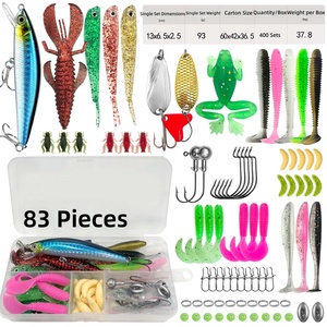 81-409 pièces de leurres artificiels durs (type grenouille, bouche de cheval, graines, poisson brillant, vairon) - Kit de pêche à la <span class=keywords><strong>carpe</strong></span> portable et durable - Product Image 1