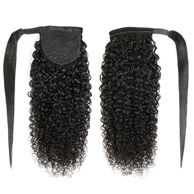 black Curly Wrap Around