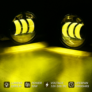 Faros Antiniebla Delanteros Todoterreno OVOVS, Faros Antiniebla LED de 4 Pulgadas para <span class=keywords><strong>Jeep</strong></span> <span class=keywords><strong>Wrangler</strong></span> Unlimited JK JKU 2007-2018 - Product Image 2