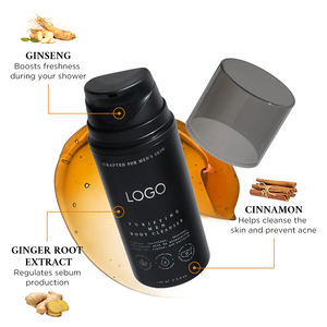 男性用スキンケア製造ショウガ根エキス抗しわ解毒毛穴プレミアムフェイスクレンザーにきび肌用 - Product Image 3