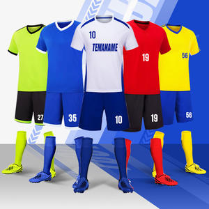 Wholesale Custom Soccer Wear Set Uniforms New Design Men Football Jersey Cheap Quick Dry Polyester Soccer Jerseys Set - Product Image 1