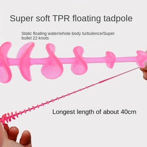 WEIHE flottant TPR queue appât souple leurre ver petit ver sangsue racine leurre de pêche - Product Image 3