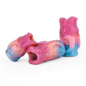 Anillo para Pene con Forma de Cabeza de Animal NNSX, Anillo Abierto para Agrandamiento del Pene, Masaje Vaginal y de Próstata, Anillo de Bloqueo de Esperma para Hombres - Product Image 1
