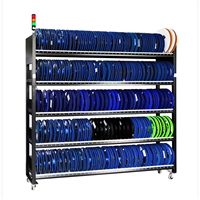 Rack intelligent à code QR pour l'assemblage de cartes SMT, le stockage de bobines et le picking FIFO avec indicateur lumineux pour usine électronique