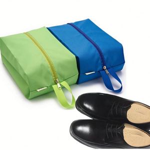 OEM Dustproof Moisture Travel Shoe Bag Reusable Non-Woven Fabric Shopping Tote Bag Washable Zipper Boot Storage for Daily Use - Product Image 4