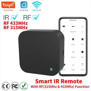 Télécommande WiFi RF IR Tuya 433 MHz/315 MHz pour maison intelligente via SmartLife pour climatiseur, tous téléviseurs compatibles Alexa/<span class=keywords><strong>Google</strong></span> <span class=keywords><strong>Home</strong></span> - Product Image 1